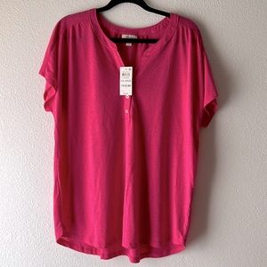 Style & Co pink blouse size XXL